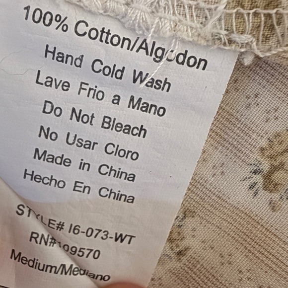 DAY TRIP Western Distressed Plaid Embroidered Snap Shirt MED Cowgirl Rodeo Boho - Picture 15 of 16